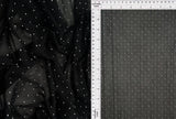 Foil Dot Stretch Mesh Fabric