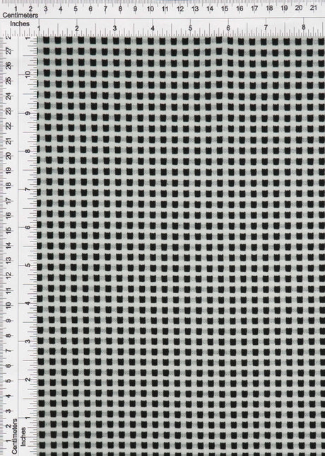 1 Yard Checkered Jacquard YD Fabric Stretch Polyester Rayon Spandex 60/62 Inches Wide