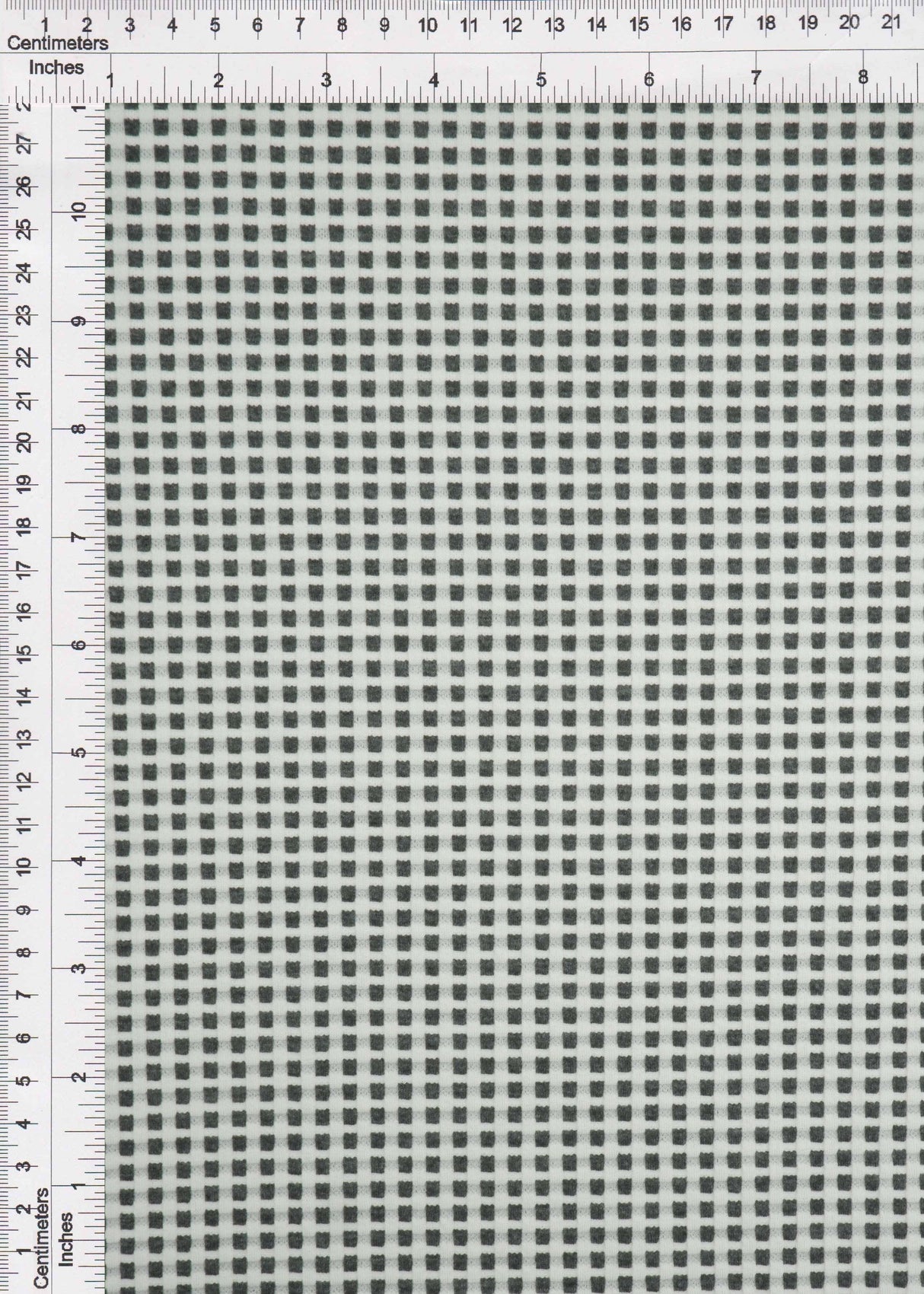Checkered Jacquard Liverpool Knit Fabric