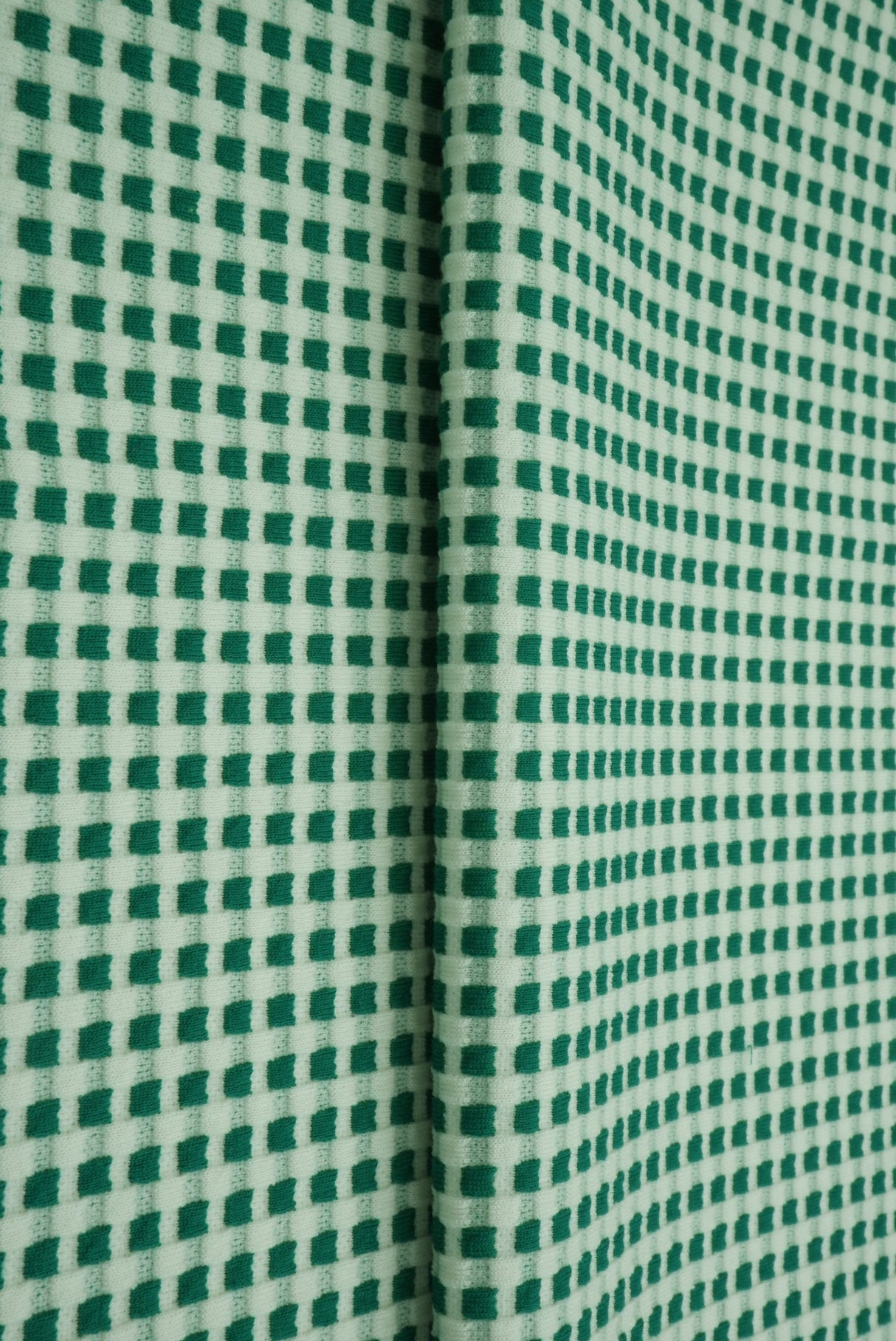 Checkered Jacquard Liverpool Knit Fabric