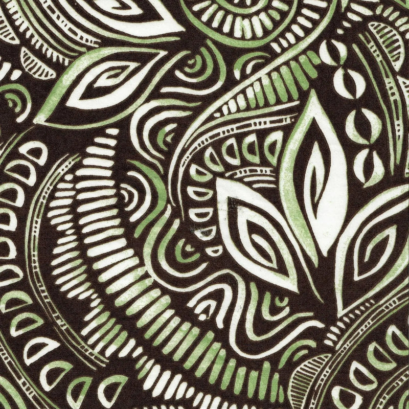 1 Yard Polyester Spandex 190 GSM DTY Tribal Boho Print Fabric Soft 58/60" Width