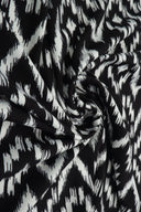 1 yarda de tela de punto cepillado DTY con estampado tribal bohemio, material suave y elástico, ancho de 58/60 pulgadas