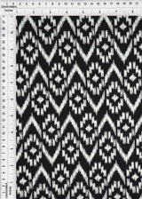 1 Yard Brushed DTY Tribal Print Knit Fabric 170 GSM, 58/60? Wide Polyester Spandex Blend