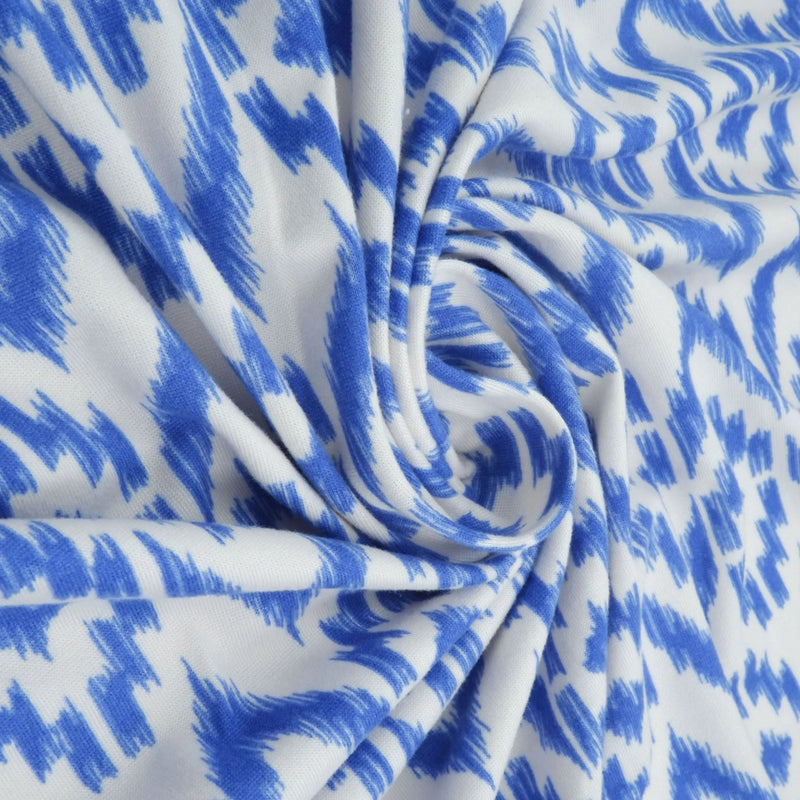 1 Yard Tribal Boho Print Fabric DTY Brushed Knit 58/60" Wide Soft Stretch Material