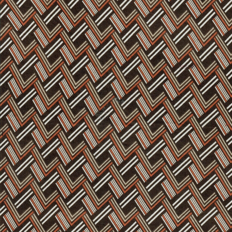 Chevron Print Brushed DTY Stretch Knit Fabric