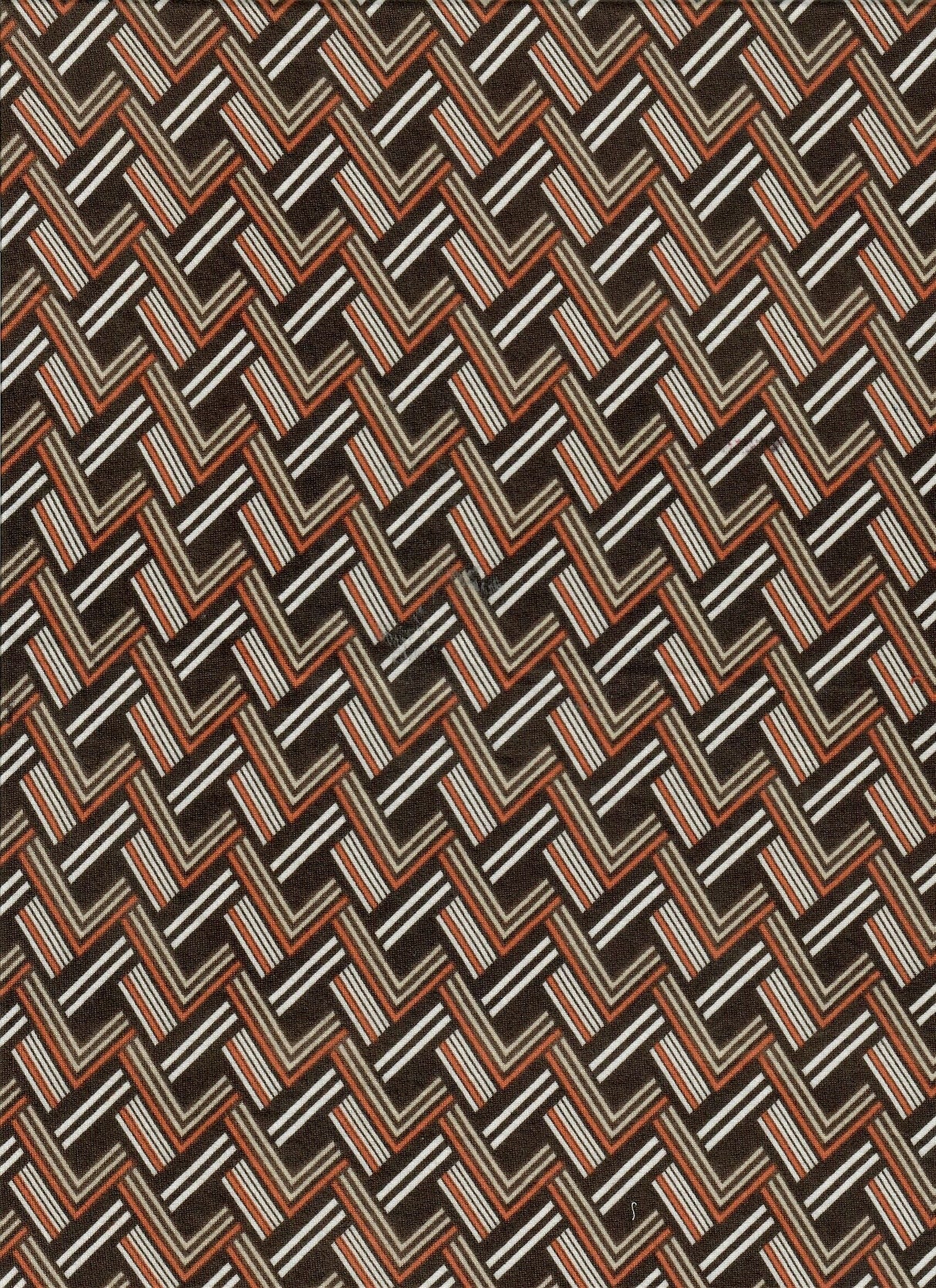 Chevron Print Brushed DTY Stretch Knit Fabric