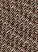 Chevron Print Brushed DTY Stretch Knit Fabric