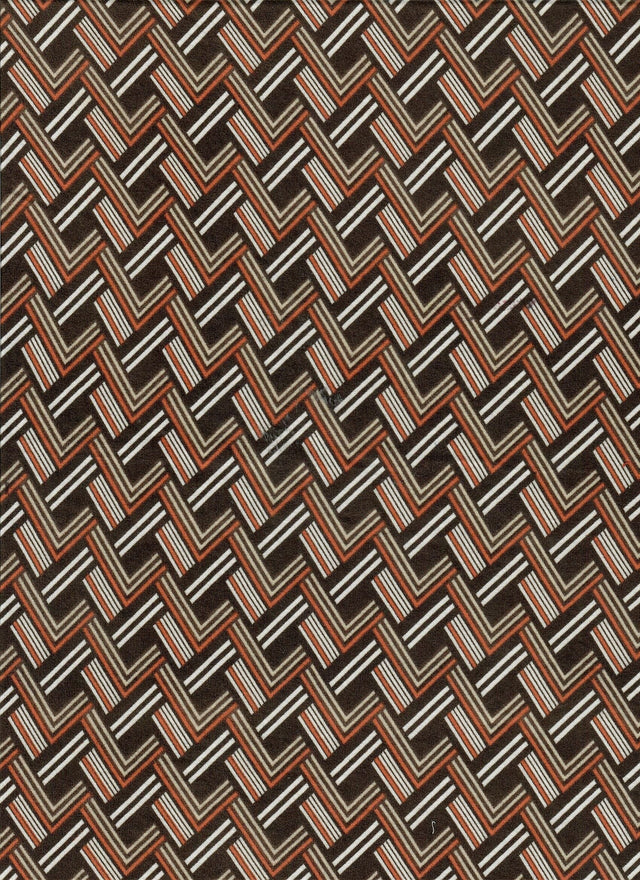 Chevron Print Brushed DTY Stretch Knit Fabric