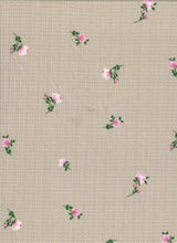 1 Yard Pointelle Ditsy Rib Knit Fabric, 58/60? Wide Polyester Rayon Spandex Blend