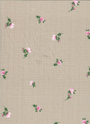 Pointelle Rib Knit Ditsy Daisy Floral