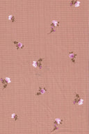 1 Yard Pointelle Ditsy Rib Knit Fabric, 58/60'' Wide Polyester Rayon Spandex Blend