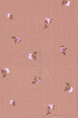 1 Yard Pointelle Ditsy Rib Knit Fabric, 58/60? Wide Polyester Rayon Spandex Blend