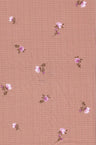 1 Yard Pointelle Ditsy Rib Knit Fabric, 58/60? Wide Polyester Rayon Spandex Blend