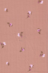 Pointelle Rib Knit Ditsy Daisy Floral
