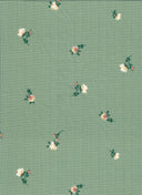 1 Yard Pointelle Ditsy Rib Knit Fabric, 58/60'' Wide Polyester Rayon Spandex Blend