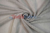 Swiss Sheer Sheer Polyester Fabric - Linen-Look Sheer Drapery, 130" Wide, White (1 Yard)