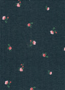Pointelle Rib Knit Ditsy Daisy Floral