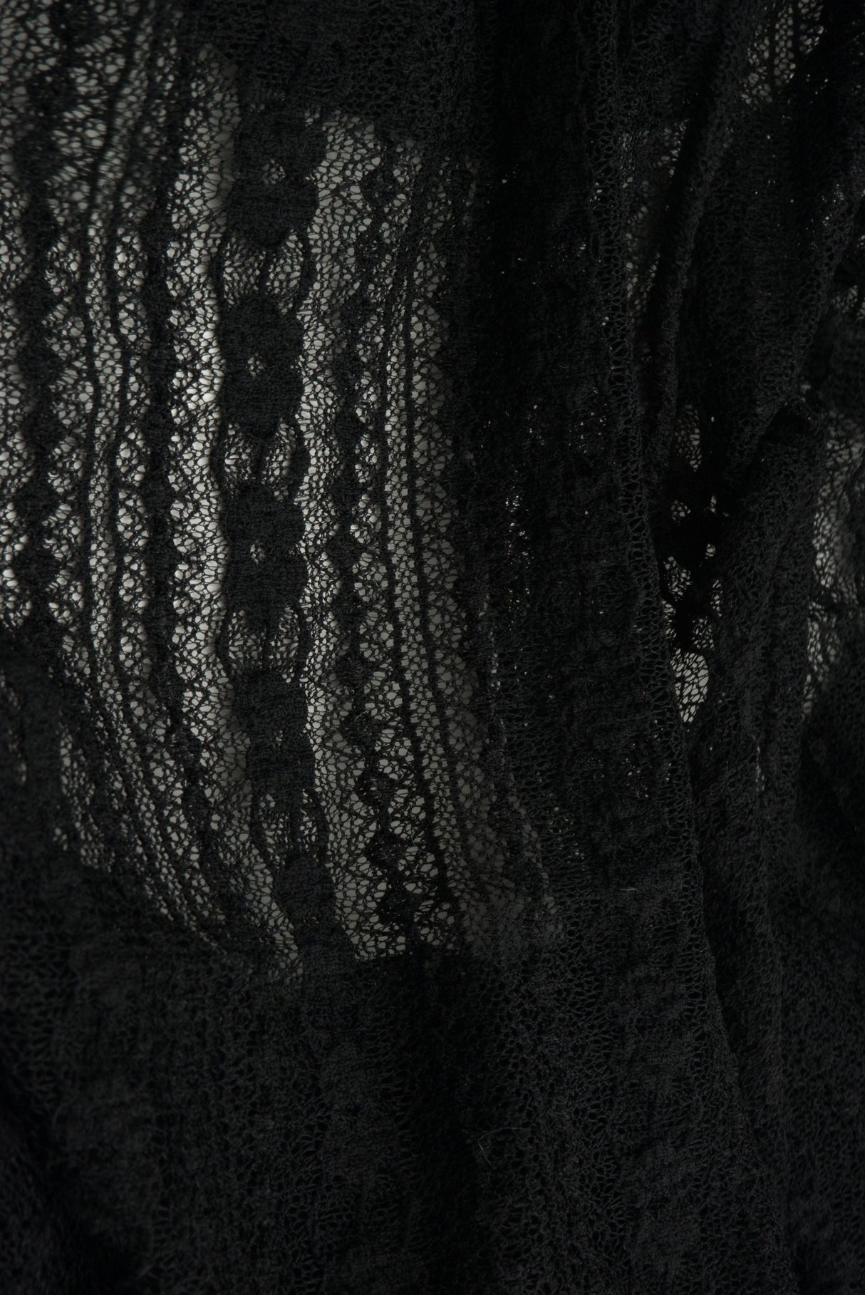 Floral Lace Textured Knit Fabric