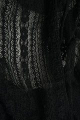 Floral Lace Textured Knit Fabric