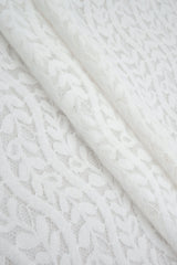 Leaf Pattern Lace Knit Fabric