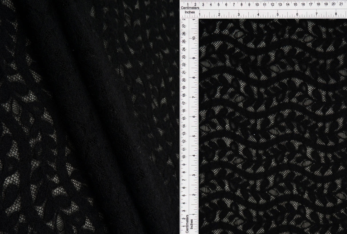 Leaf Pattern Lace Knit Fabric