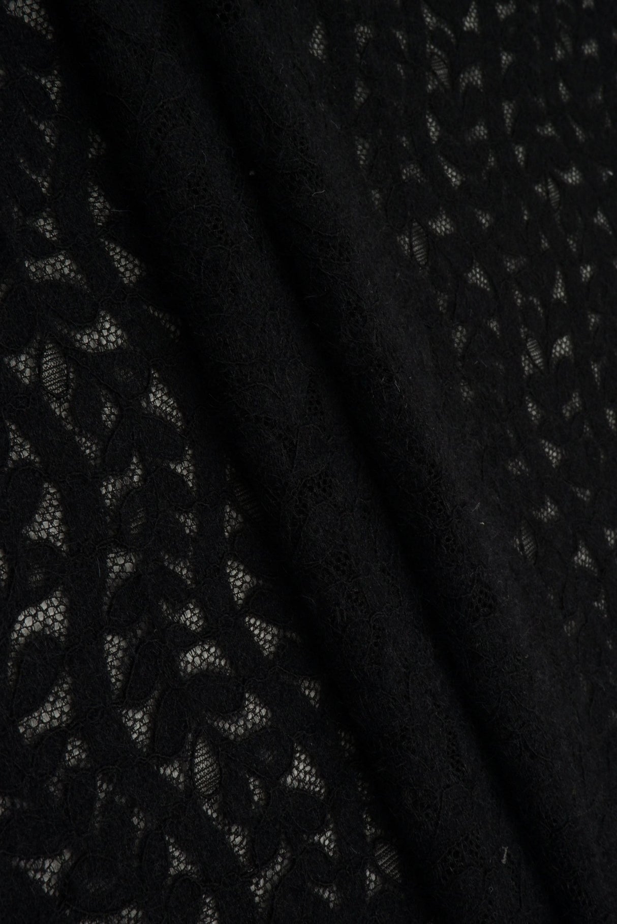 Leaf Pattern Lace Knit Fabric
