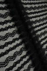 Chevron Lace Textured Knit