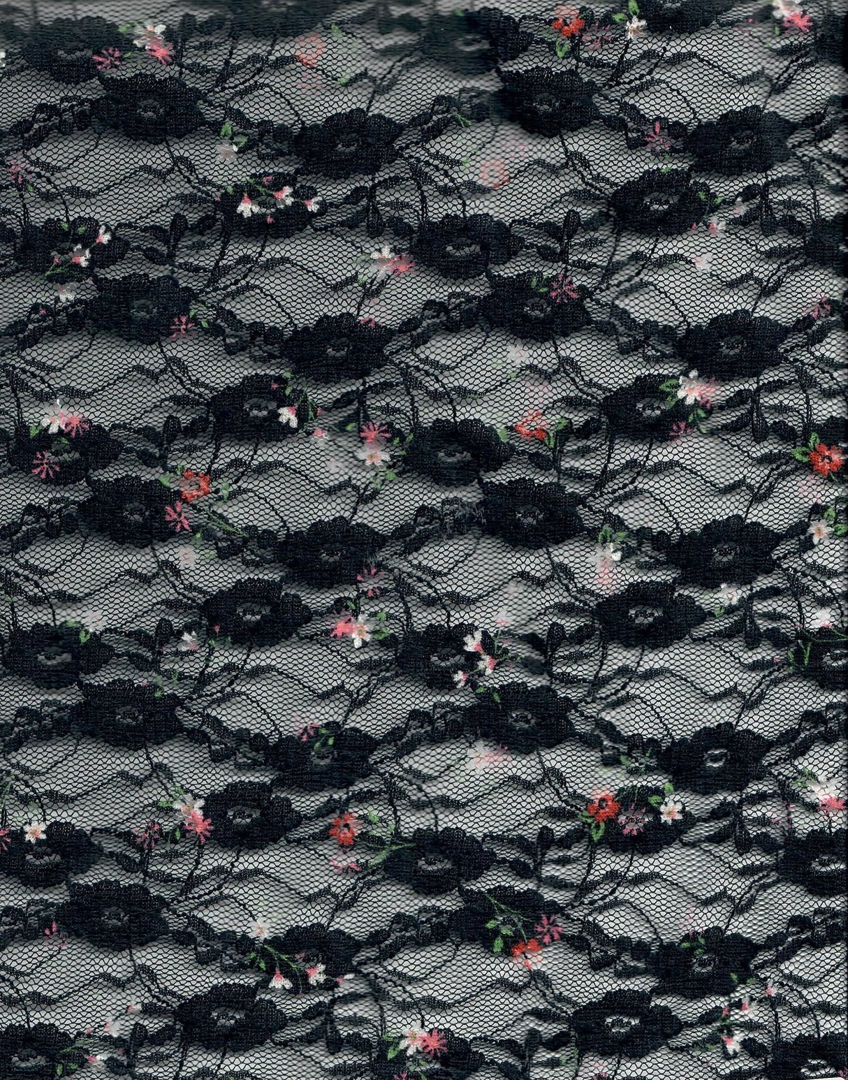 Floral Printed Lace Fabric