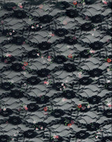 Floral Printed Lace Fabric