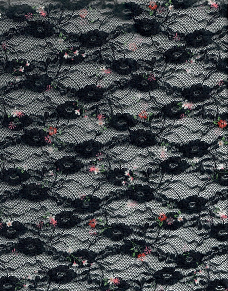 Floral Printed Lace Fabric