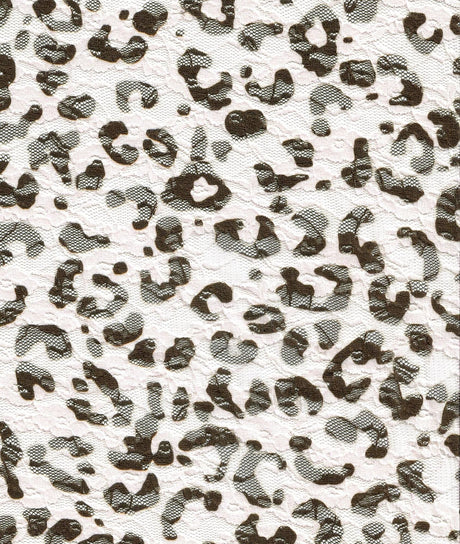 Leopard Print Stretch Lace Fabric