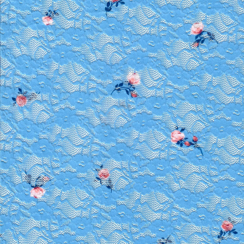 Floral Print Lace Fabric Ditsy