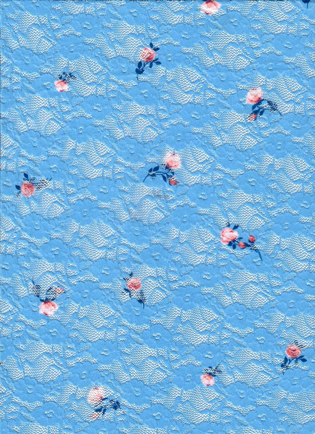 Floral Print Lace Fabric Ditsy