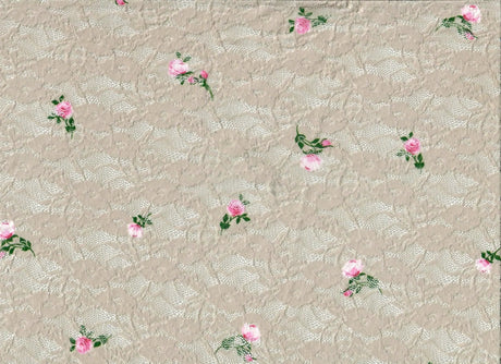 Ditsy Floral Print Lace Fabric 56/58" Wide