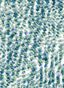 Abstract Print DTY Knit Fabric Blue