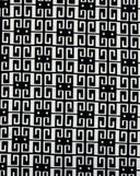Geometric Digital Print DTY Knit Fabric Black