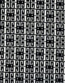 Geometric Digital Print DTY Knit Fabric Black