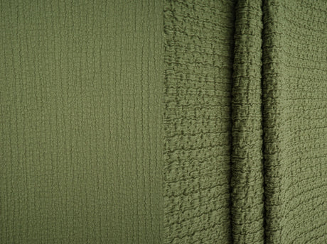 Waffle Crepe Solid Knit Fabric