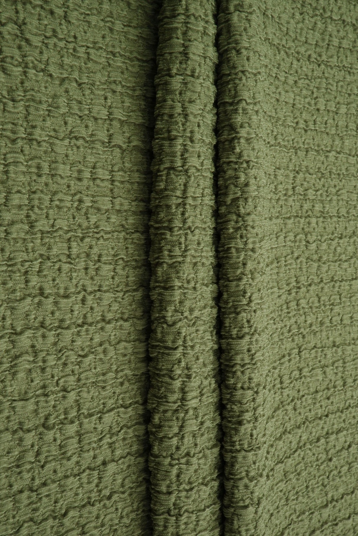 Waffle Crepe Solid Knit Fabric