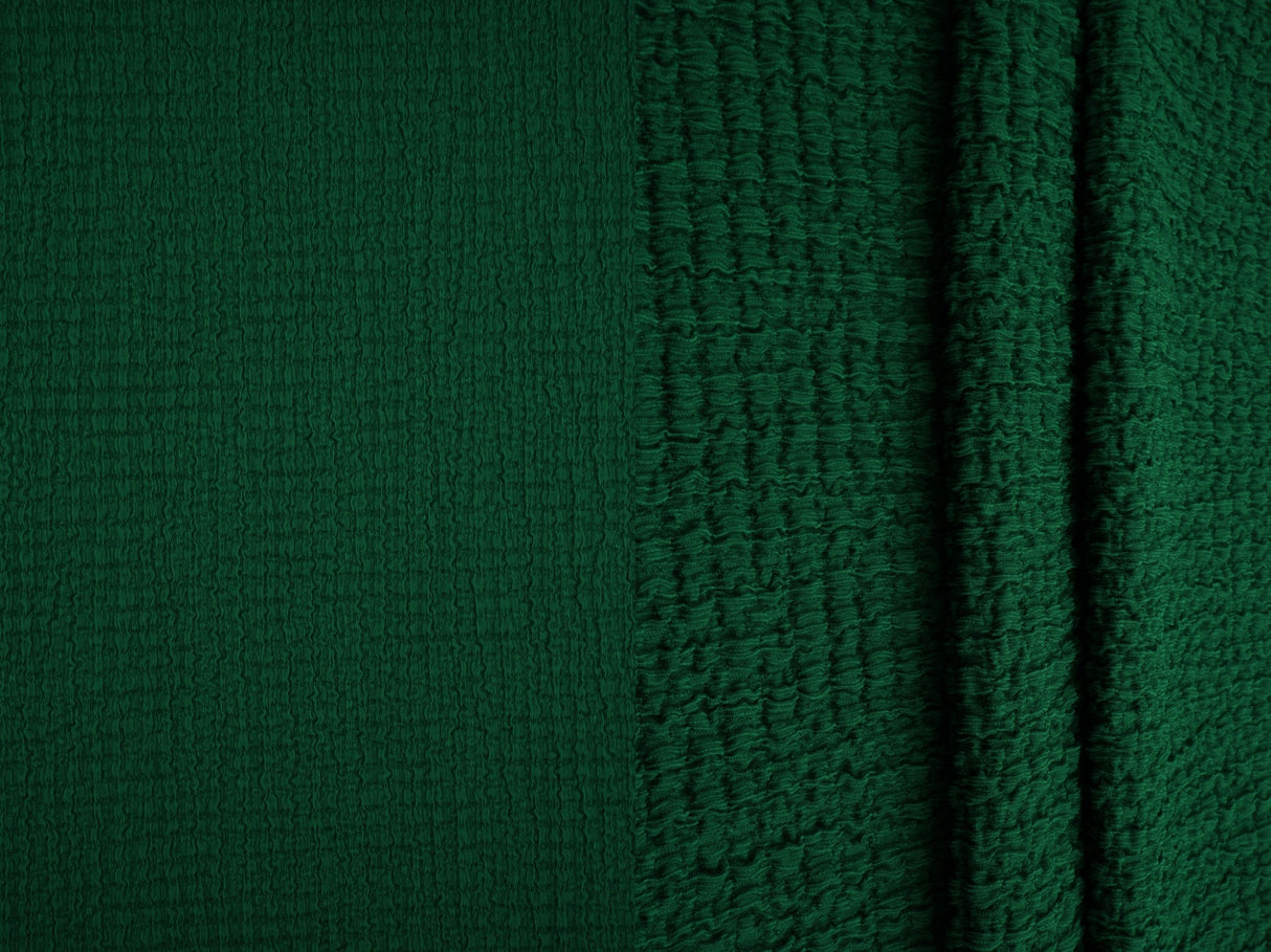 Waffle Crepe Solid Knit Fabric