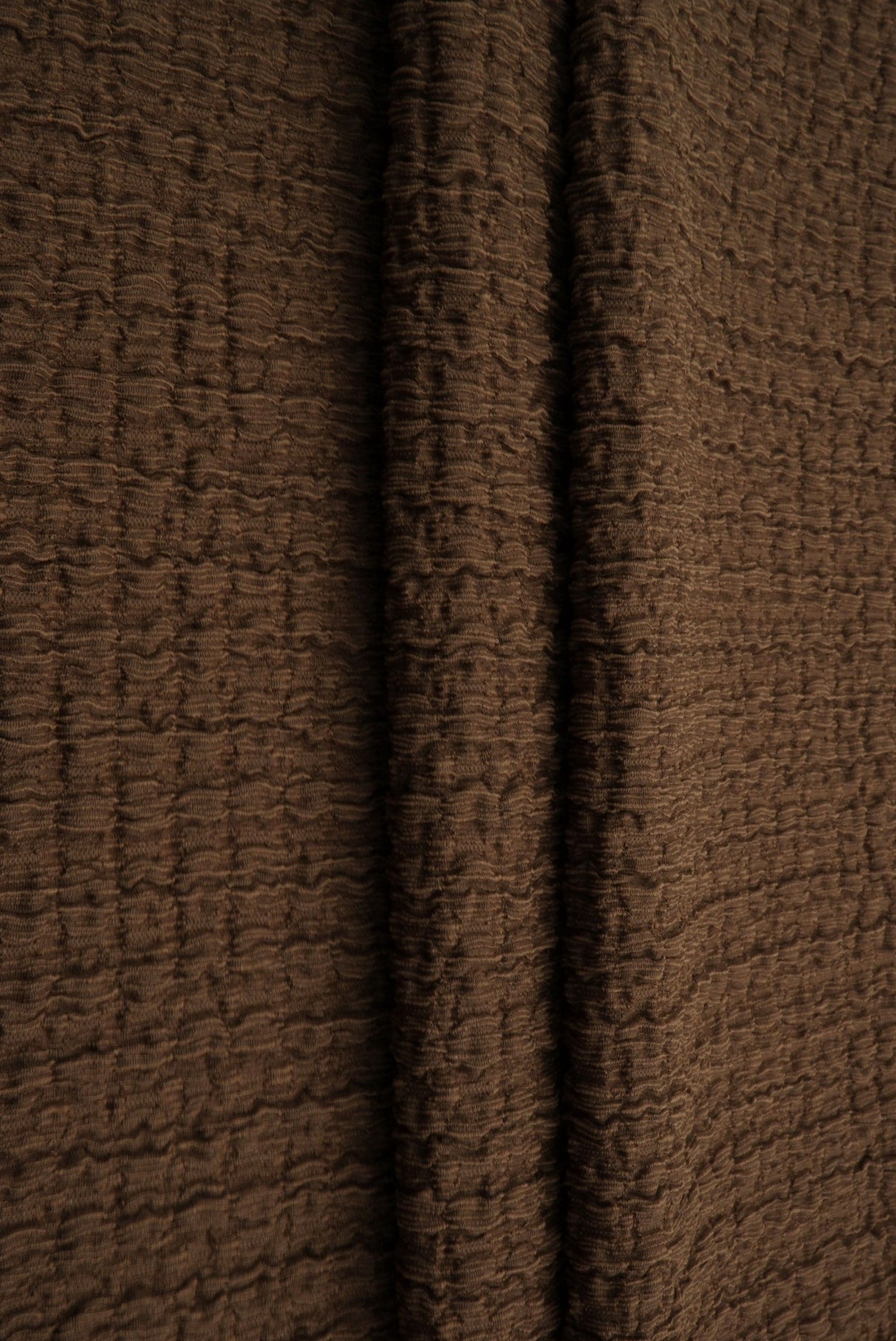 Waffle Crepe Solid Knit Fabric