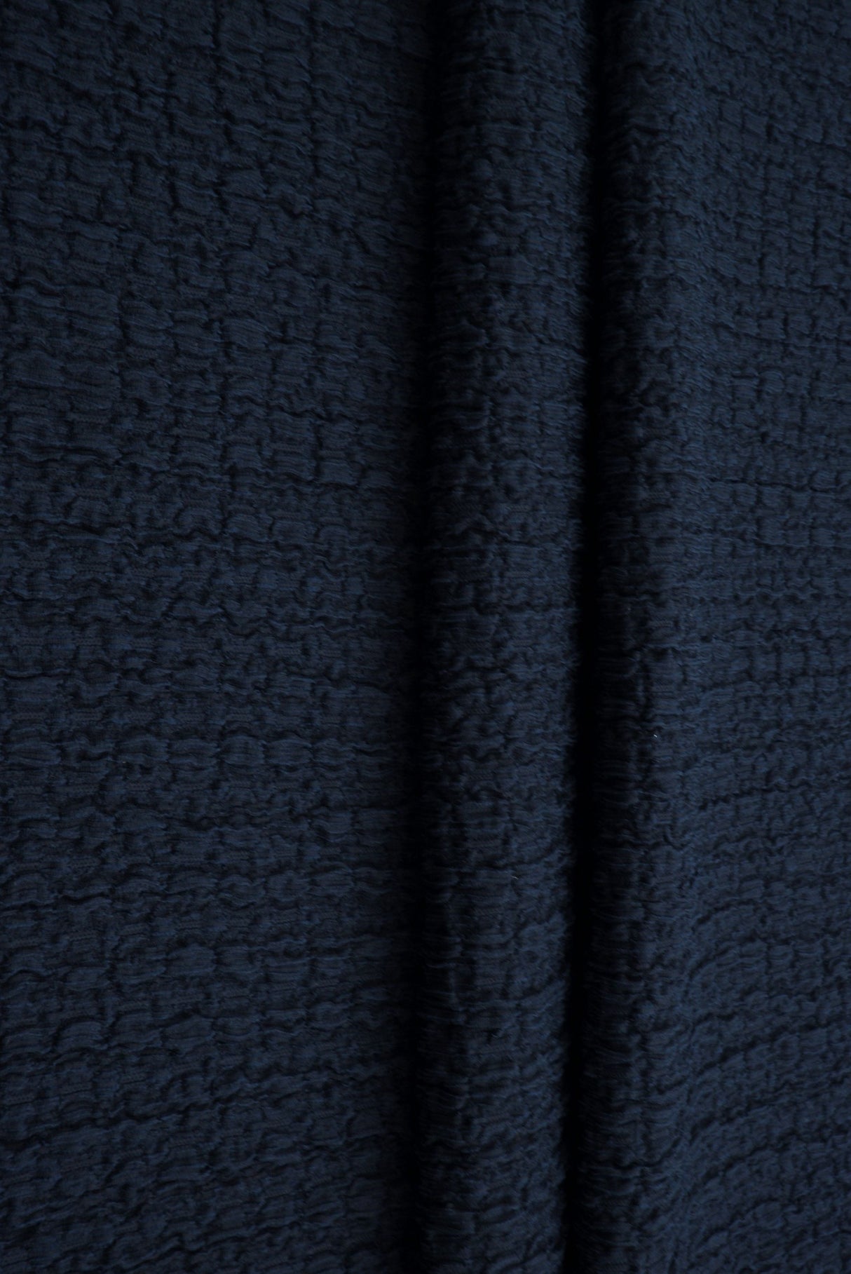 Waffle Crepe Solid Knit Fabric
