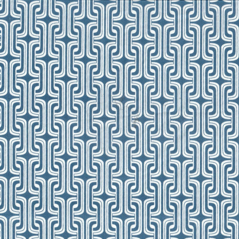 Geometric Print DTY Knit Fabric
