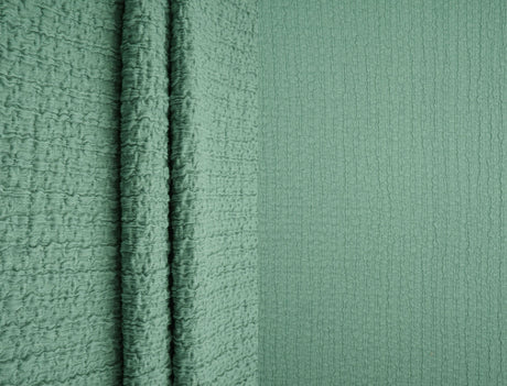 Waffle Crepe Solid Knit Fabric