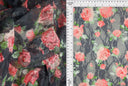 Floral Digital Print Stretch Lace Fabric 56/58" Wide Soft Polyester Spandex