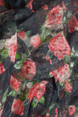 Floral Lace Print Fabric 92 Polyester 8 Spandex Soft Stretch 56/58 Inches Wide