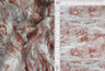 Abstract Print Stretch Lace Brown