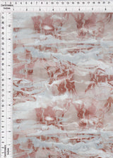 Abstract Print Stretch Lace Brown
