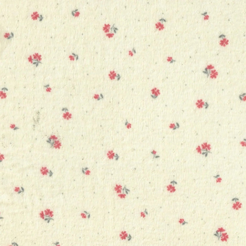 1 Yard Ditsy Pointelle Print Knit Fabric, Cotton Style Stretch 61/63 Inches Wide