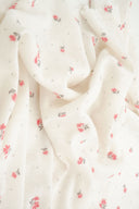 Pointelle Knit Ditsy Print Fabric